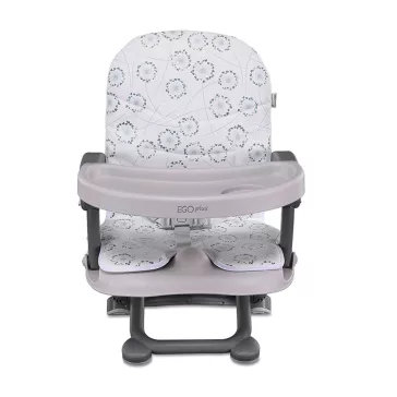   Lorelli Ego Plus székre szerelhető ülésmagasító - White Fluff PU Leather