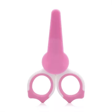 Baby Care Körömvágó olló védőtokkal - Blush Pink