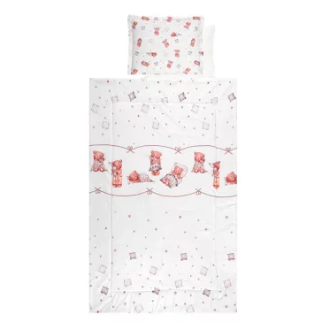   Lorelli 4 részes ágynemű garnitúra - Bears & Pillows Beige