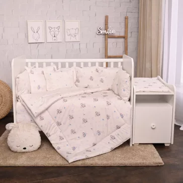   Lorelli ágynemű garnitúra Trend kombi ágyhoz - Blue Aeroplane