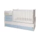 Lorelli Combo kombi ágy 70x170 - White Baby Blue
