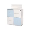 Lorelli Cupboard pelenkázó komód - White & Baby Blue