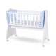 Lorelli First Dreams ringatható bölcső 105x55 - White / Baby Blue New