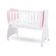 Lorelli First Dreams ringatható bölcső 105x55 - White / Orchid Pink New