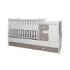Lorelli MiniMax kombi ágy 190x72 - White String New