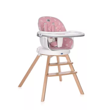 Lorelli Napoli forgatható etetőszék - Pink bears