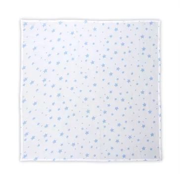 Lorelli Muszlin takaró 80x80 cm - White With Aquatic