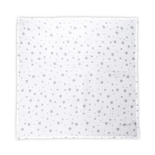 Lorelli Muszlin takaró 80x80 cm - White With Grey St