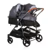Chipolino Duo Smart iker babakocsi - Silver Gray