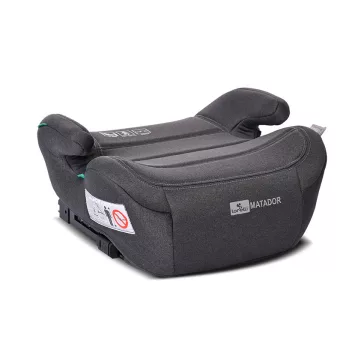   Lorelli Matador autós ülésmagasító Isofix 125-150cm - Black Jasper