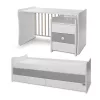 Lorelli Maxi Plus kombi ágy 70x160 - White/Stone Grey ÚJ