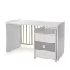Lorelli Maxi Plus kombi ágy 70x160 - White/Stone Grey ÚJ