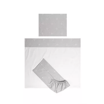  Lorelli Tiny Dream Trio ágynemű garnitúra 60x120 - Bear Grey