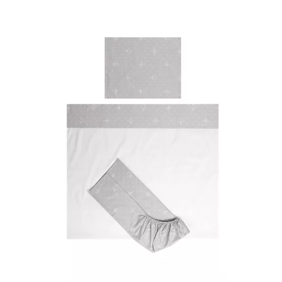 Lorelli Tiny Dream Trio ágynemű garnitúra 60x120 - Bear Grey