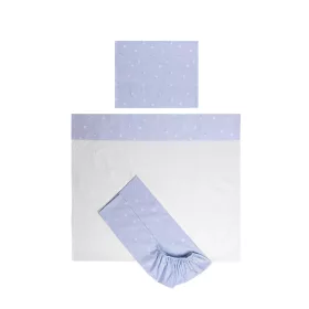   Lorelli Tiny Dream Trio ágynemű garnitúra 60x120 - Train Blue