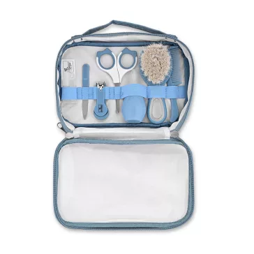   Baby Care ápolási szett átlátszó tartóban - moonlight blue