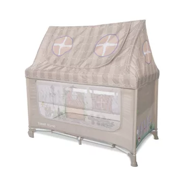   Lorelli Sweet Home 2, multifunkciós utazóágy tetővel - Beige