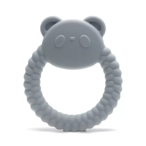 Lorelli Panda természetes szilikon rágóka - Grey