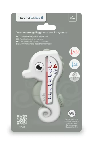 Nuvita Csikóhal vízhőmérő - Sage Green 1001