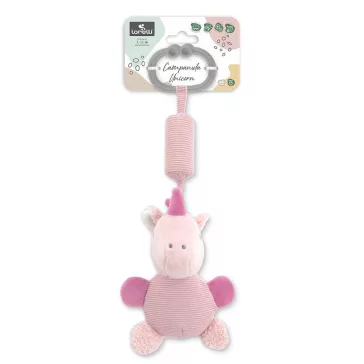   Lorelli Toys Campanula plüss babakocsi játék - Pink Unikornis