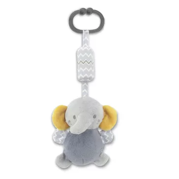   Lorelli Toys Campanula plüss babakocsi játék - Szürke Elefánt