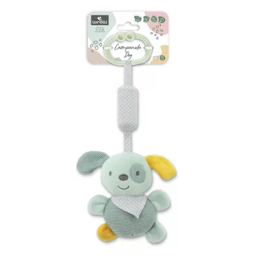   Lorelli Toys Campanula plüss babakocsi játék - Zöld Kutya