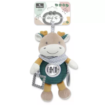 Lorelli Toys plüss csörgőjáték - Kék Szarvas