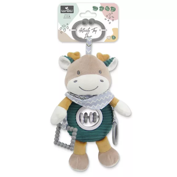 Lorelli Toys plüss csörgőjáték - Kék Szarvas
