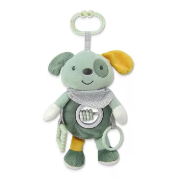 Lorelli Toys plüss csörgőjáték - Zöld Kutya