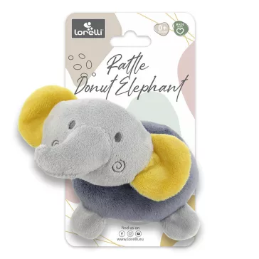 Lorelli Toys Csörgő fánk - Szürke Elefánt