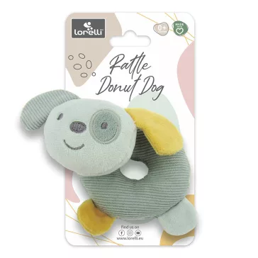 Lorelli Toys Csörgő fánk - Zöld Kutya