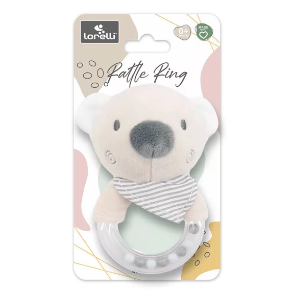 Lorelli Toys Plüss csörgő - Bézs Maci
