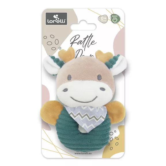 Lorelli Toys Plüss csörgő karika - Kék Szarvas