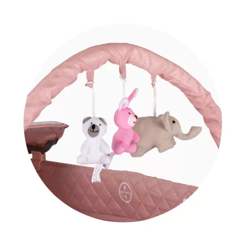 Chipolino Luna multifunkciós utazóágy - Pink marshmellow