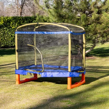   Chipolino Playground Trambulin 200 cm csúszdával, létrával - blue