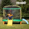 Chipolino Playground Trambulin 200 cm csúszdával, létrával - blue
