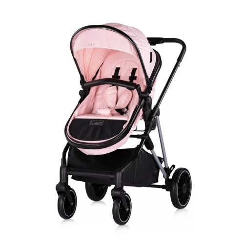 Chipolino Aura babakocsi mózessé alakítható sportrésszel - Pink Marshmallow