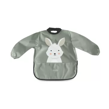 Nuvita vízálló ujjas előke - Sage Green 4372
