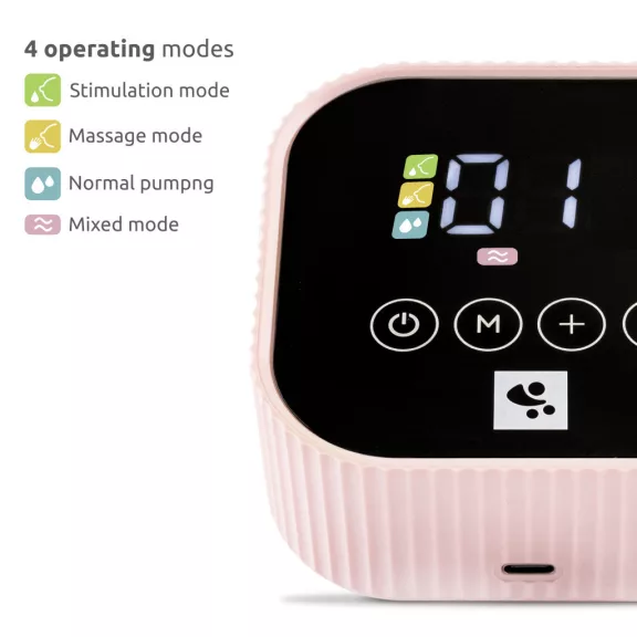 Lorelli Eva dupla elektromos mellszívó - Pink