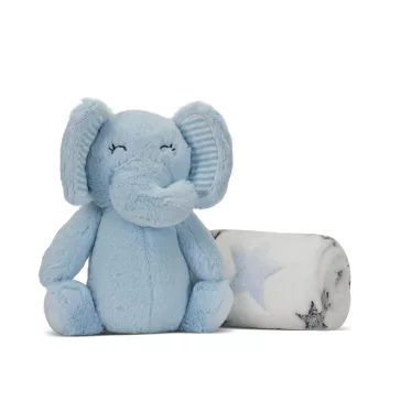 Lorelli Nappy takaró 75x90 cm - Blue Elephant