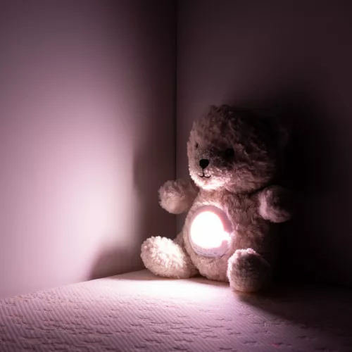Chipolino projektoros zenélő plüss játék - Bear beige