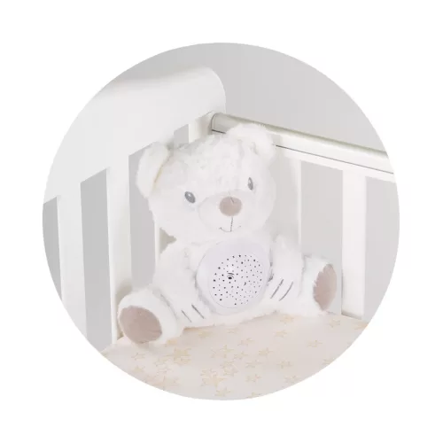 Chipolino projektoros zenélő plüss játék - Bear" white