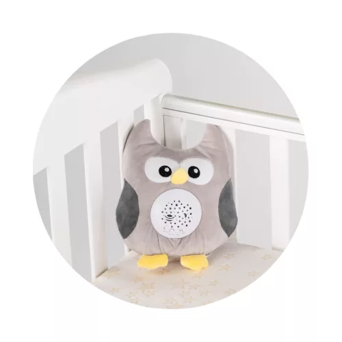 Chipolino projektoros zenélő plüss játék - Little Owl