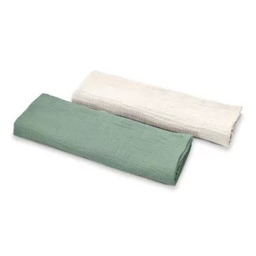 Albero Mio muszlin pelenka, 2 darabos csomag - CC4 Green