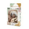 Lorelli Nyuszi szilikon és bükkfa rágóka - Natural Beige