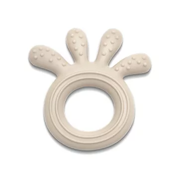 Lorelli Polip természetes szilikon rágóka - Beige
