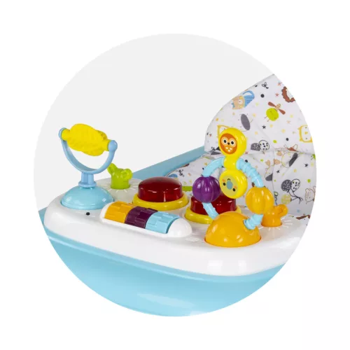 Chipolino Baby Steps zenélő bébikomp - Blue