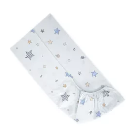 Lorelli gumis lepedő 70x140 + 15cm - Bear with Swing Blue