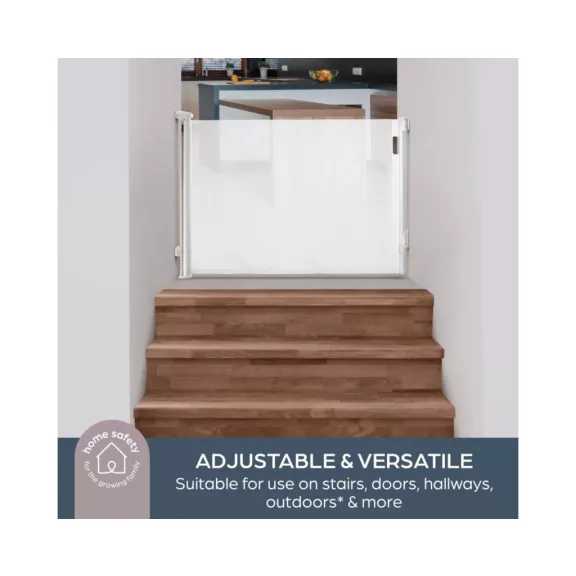 Dreambaby Glide 'n' hide xtra biztonsági ajtórács 140 cm-ig - fehér