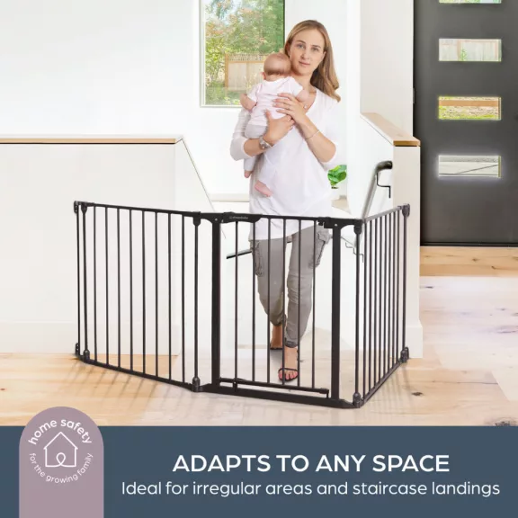 Dreambaby Discovery 3 biztonsági ajtórács 74,5-195 cm - fekete